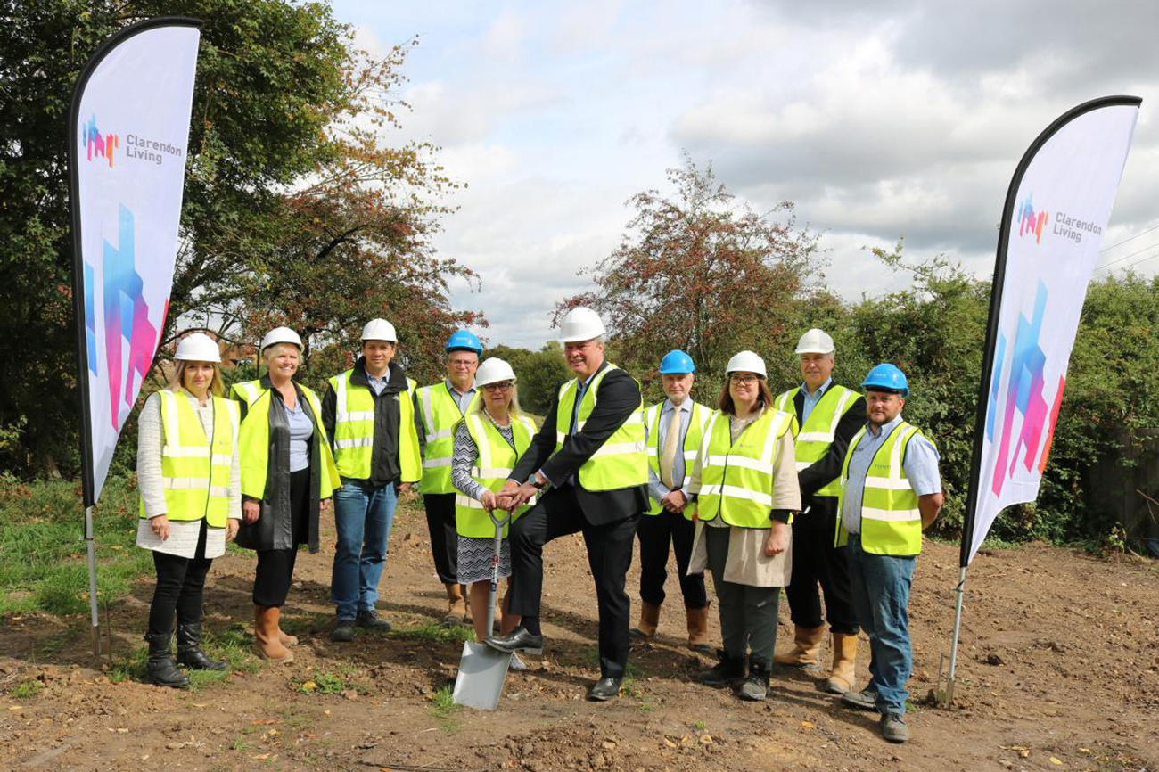 Ground-breaking ceremony held for Clarendon Living's first development in East Hertfordshire